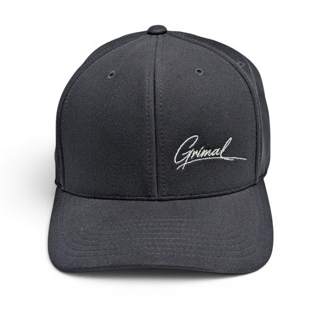 Grimal Small Signature Black Trucker Hat