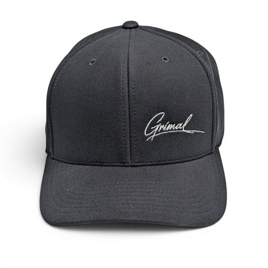 Grimal Small Signature Black Trucker Hat