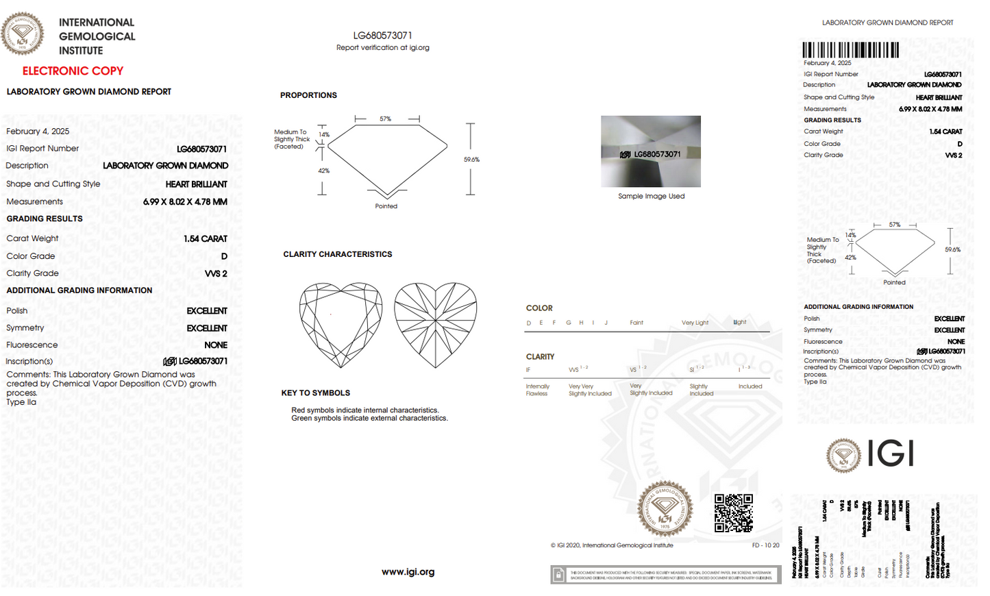 LAB Grown Diamond Heart Shape