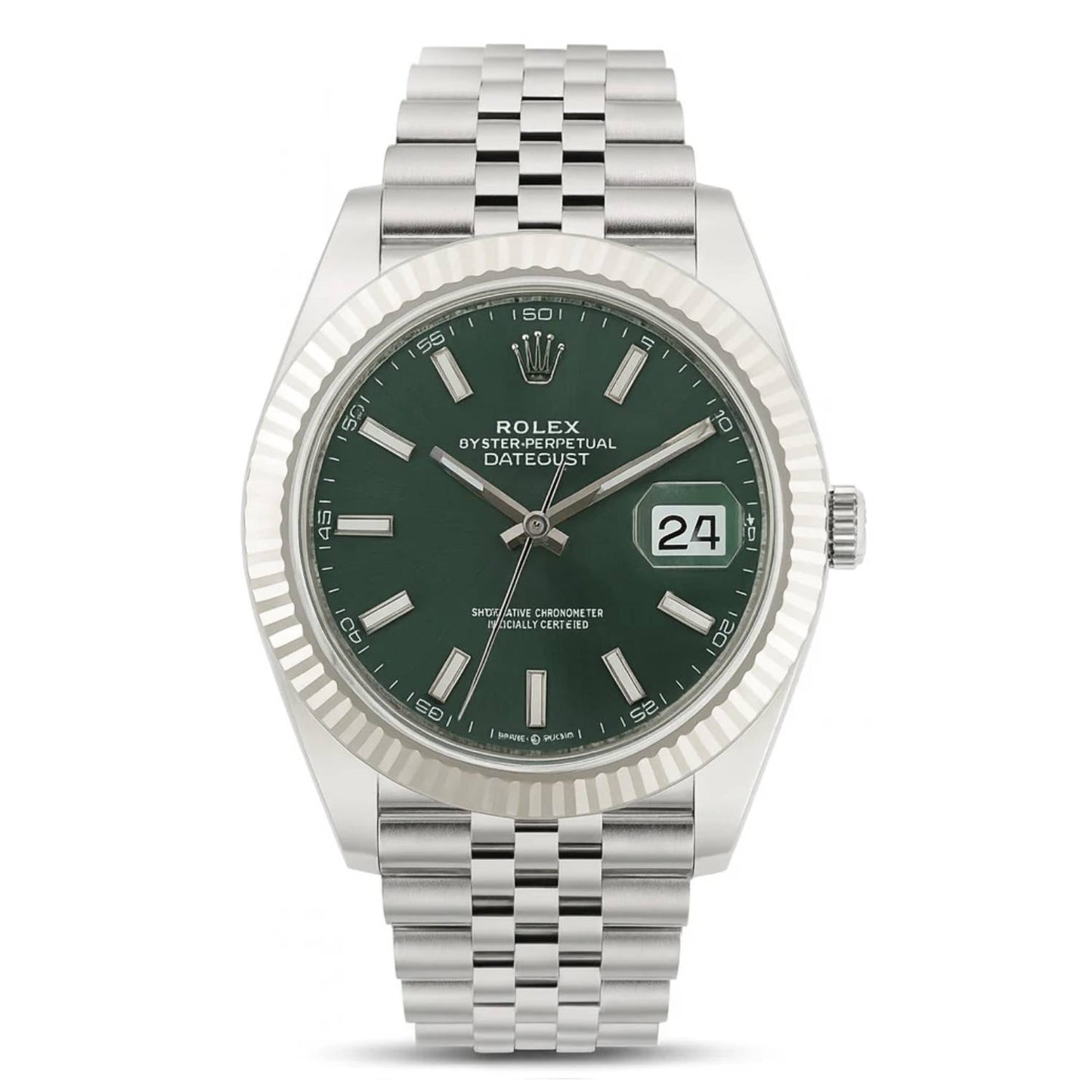 Rolex Jubilee Mint Green Index 41mm 126334 - Pre-Owned