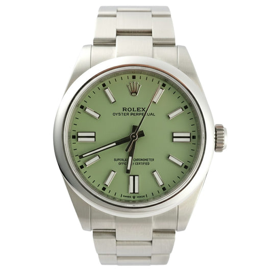 Rolex Oyster Perpetual Pistachio Dial 41mm - Pre-Owned