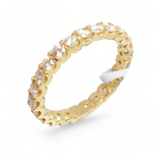 18k Gold Eternity Engagement Ring image 0