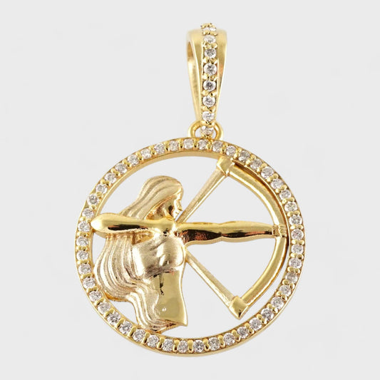 14k Yellow Gold Zodiac Symbol Customized by Grimal image 1