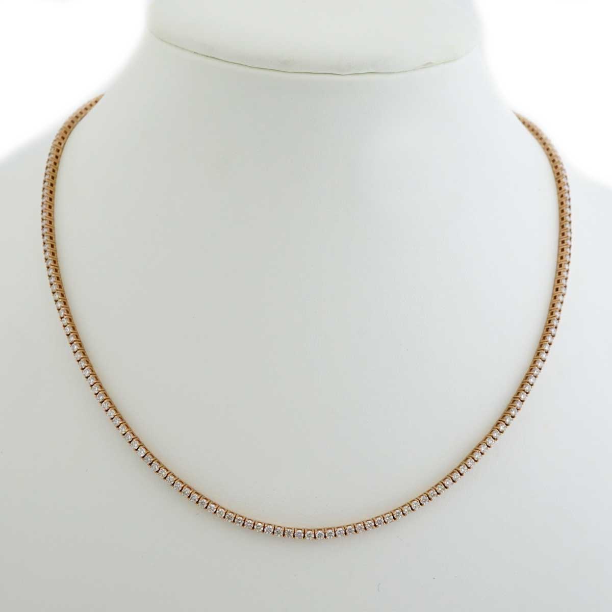 14k Diamond White Gold Tennis Chain image 0