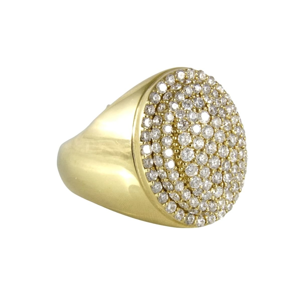 14k Gold Diamond Ring for Men image 1
