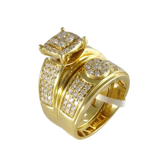 14k Yellow Gold Duo Ring Set image 0