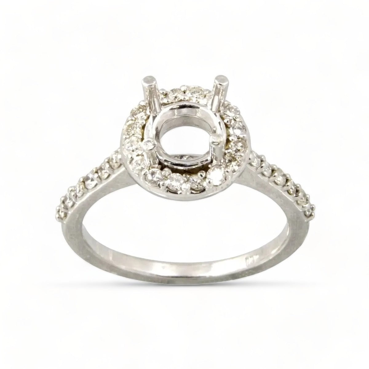 14k Gold Customized Diamond Ring Set image 0