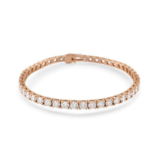 14k Rose Gold LAB Diamond Tennis Bracelet image 0