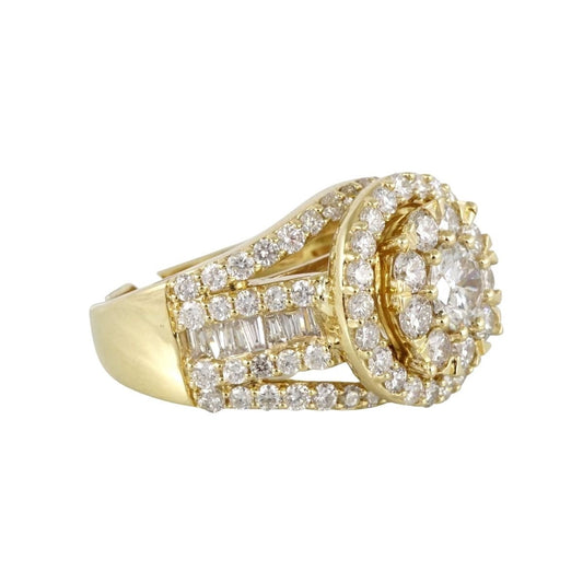 14k Gold Diamond Ring image 1