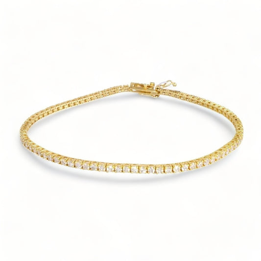 14k Gold Diamond Tennis Bracelet image 0