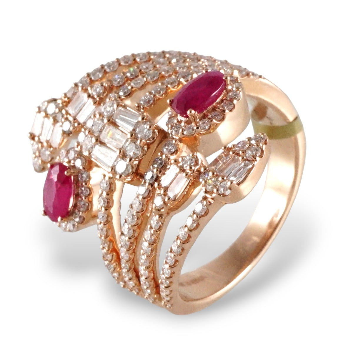 14k Rose Gold Diamond Ring image 0