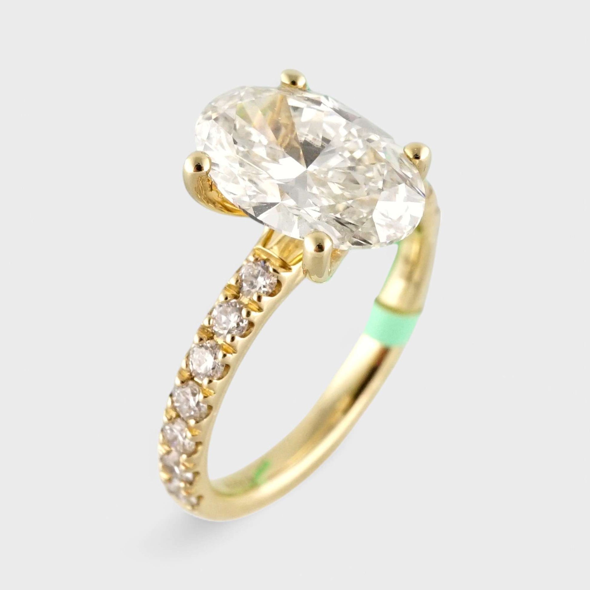 14k Yellow Gold LAB Grown Diamond Ring image 0