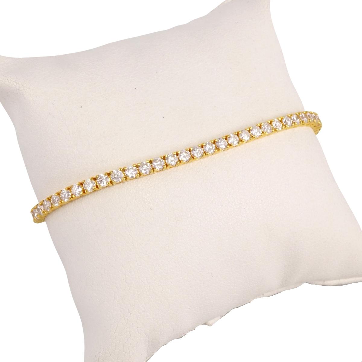 Diamond Gold Tennis Bracelet 14k image 1