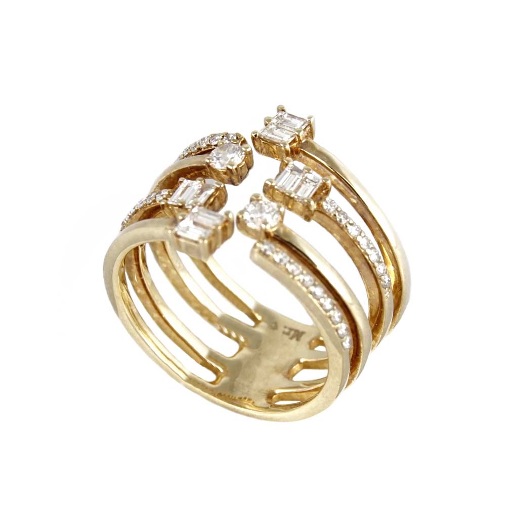 14k Diamond Woman Gold Ring image 0