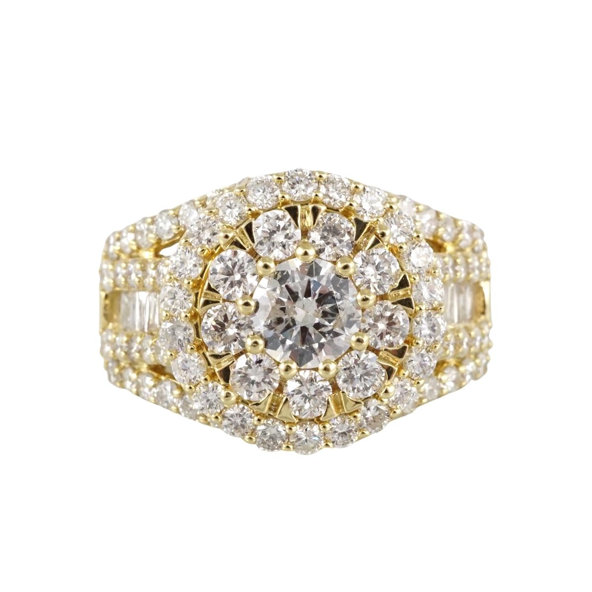 14k Gold Diamond Ring image 2