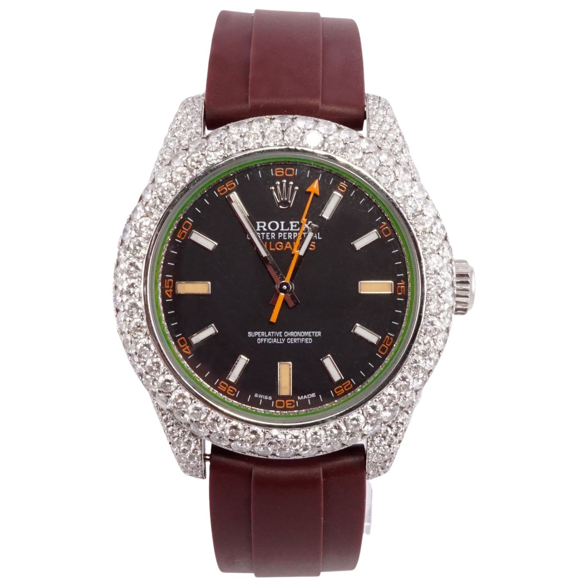 Rolex Milgauss Diamond & Rubber Strap 41mm - Pre-Owned image 0