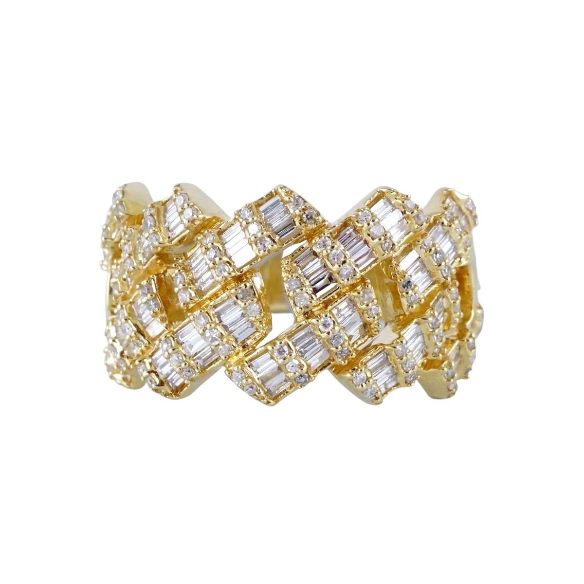14k Yellow Gold Diamond Elegant Ring image 1