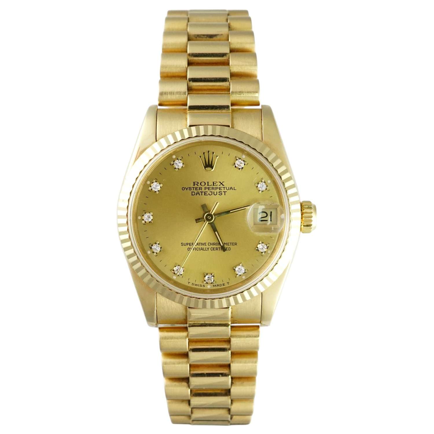Rolex Yellow Gold Datejust President 31 mm - Pre-Owned image 0