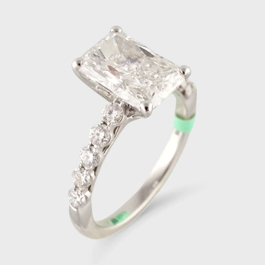 14K White Gold LAB Grown Diamond Ring image 0