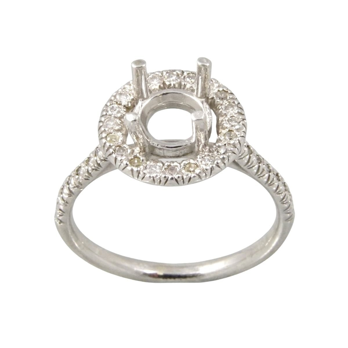 14k White Gold Customized Diamond Wedding Ring image 3