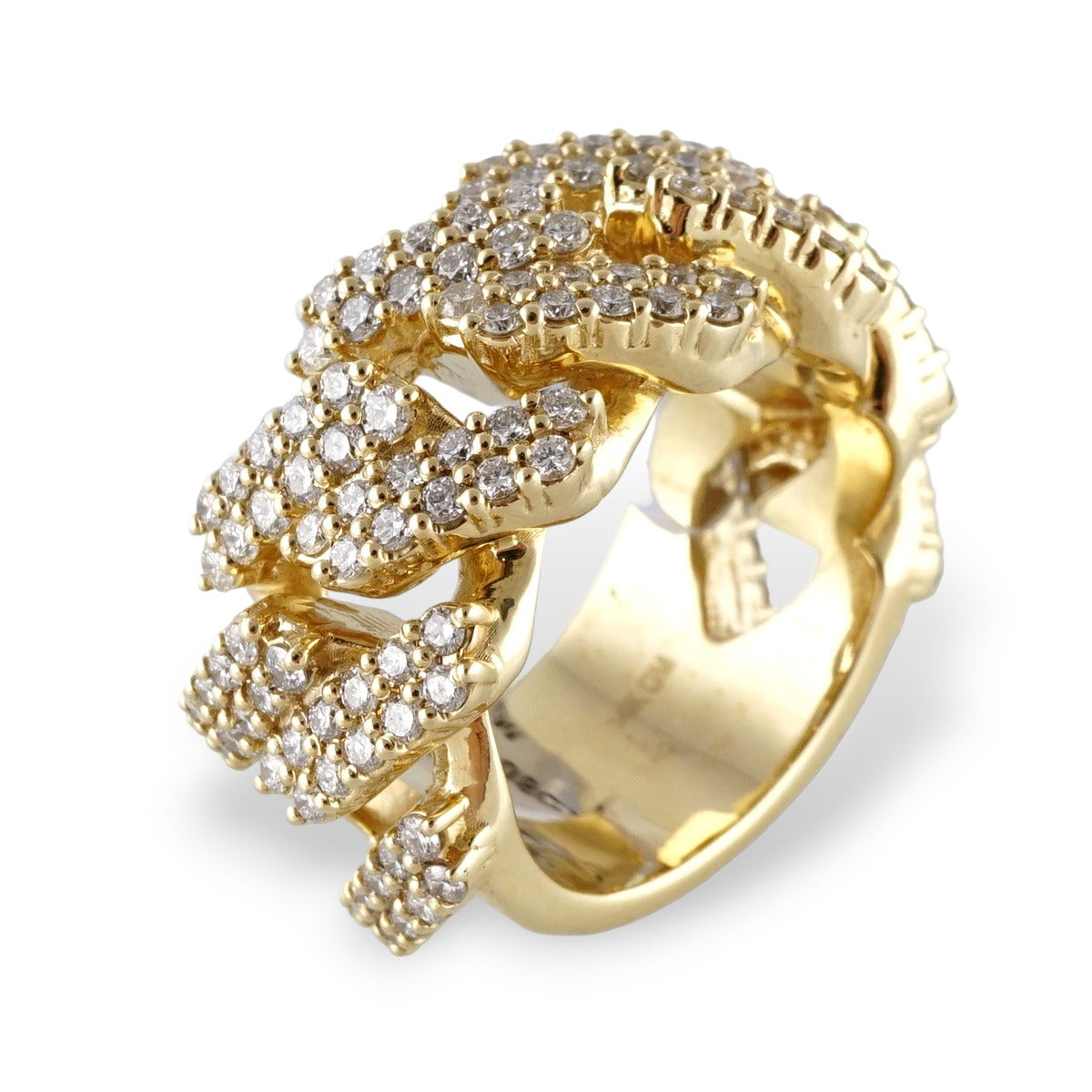 Unisex 14k Yellow Gold Diamond Ring image 0