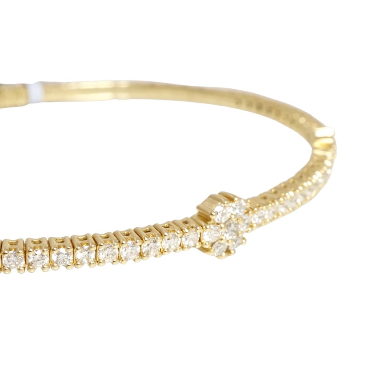 14k Gold Diamond Bracelet image 2