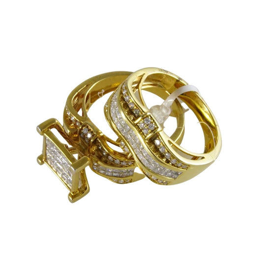 14k Gold Duo Ring for Women image 1