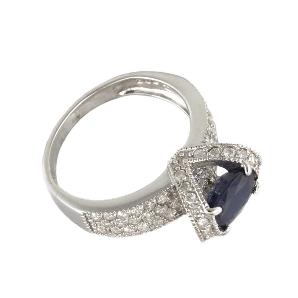 14k Diamond White Gold Ring for Women image 2