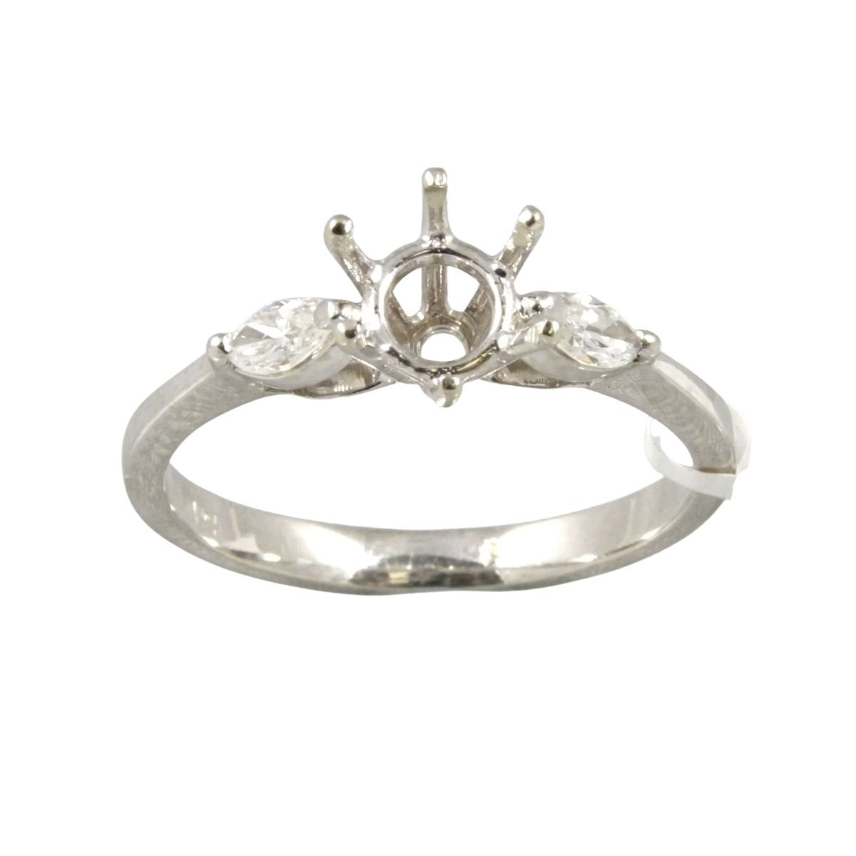 18k White Gold Customized Diamond Wedding Ring image 2