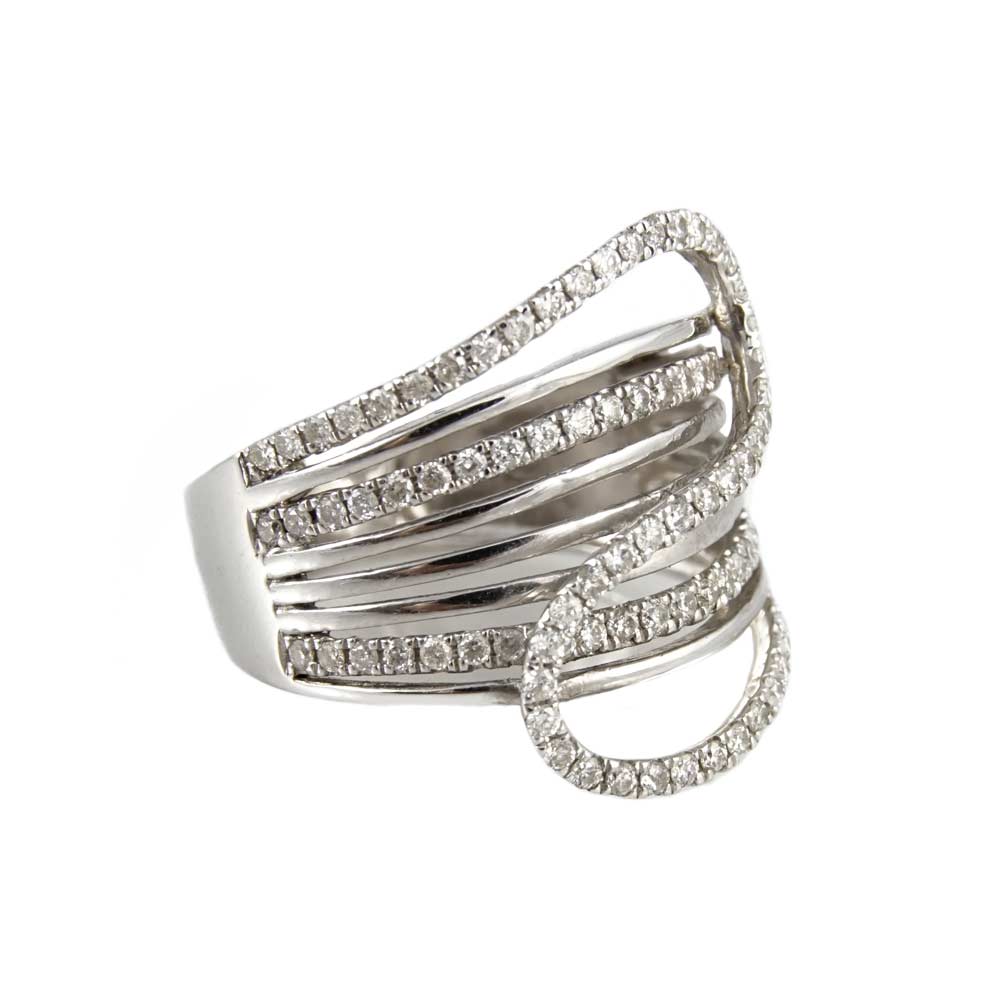 14k Diamond Woman's Gold Ring image 1