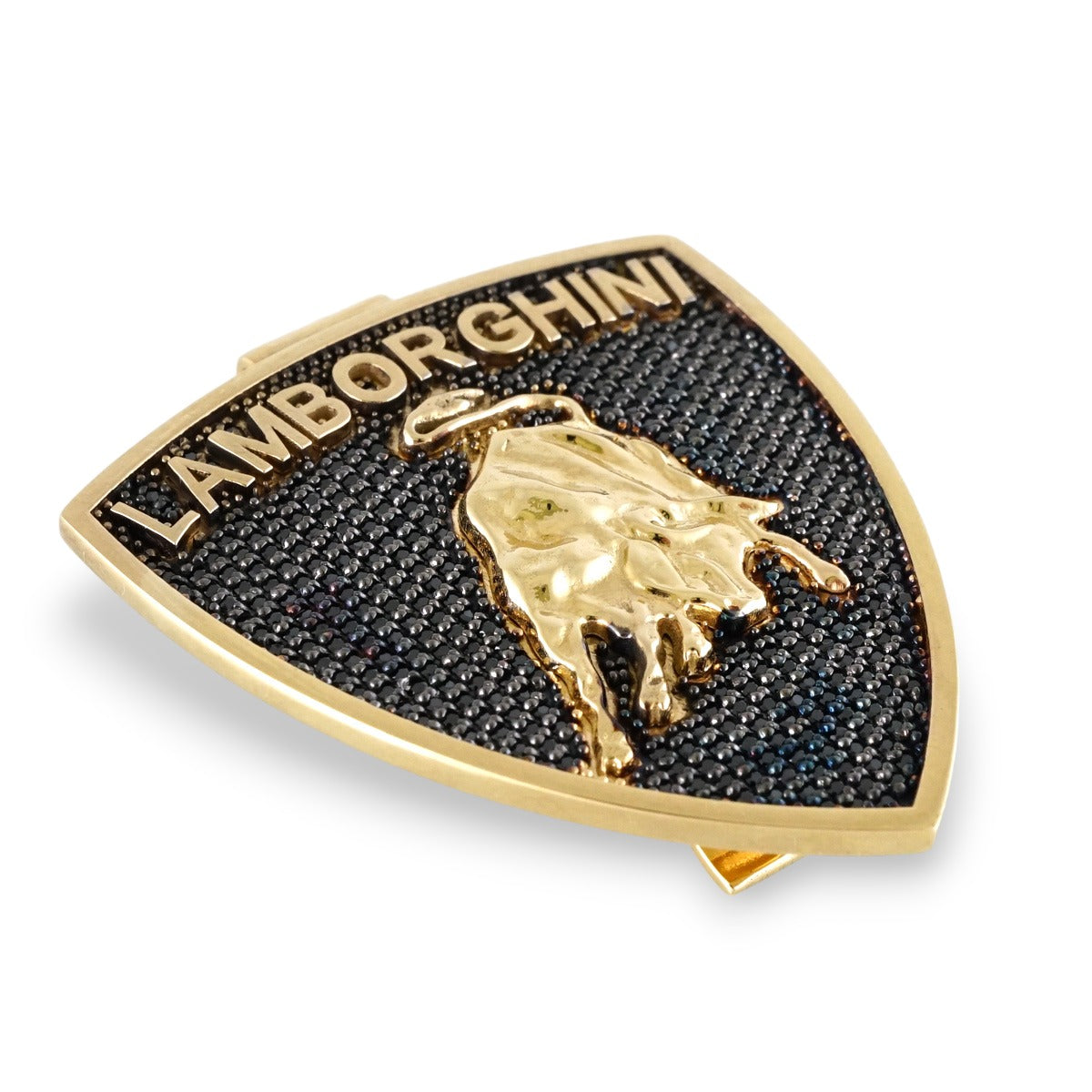 14k Gold Diamond Lamborghini Money Clip image 3