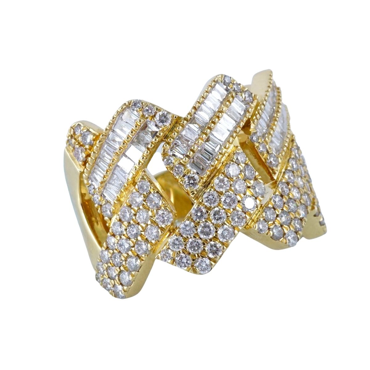 Men's 14k Gold Diamond Ring image 2