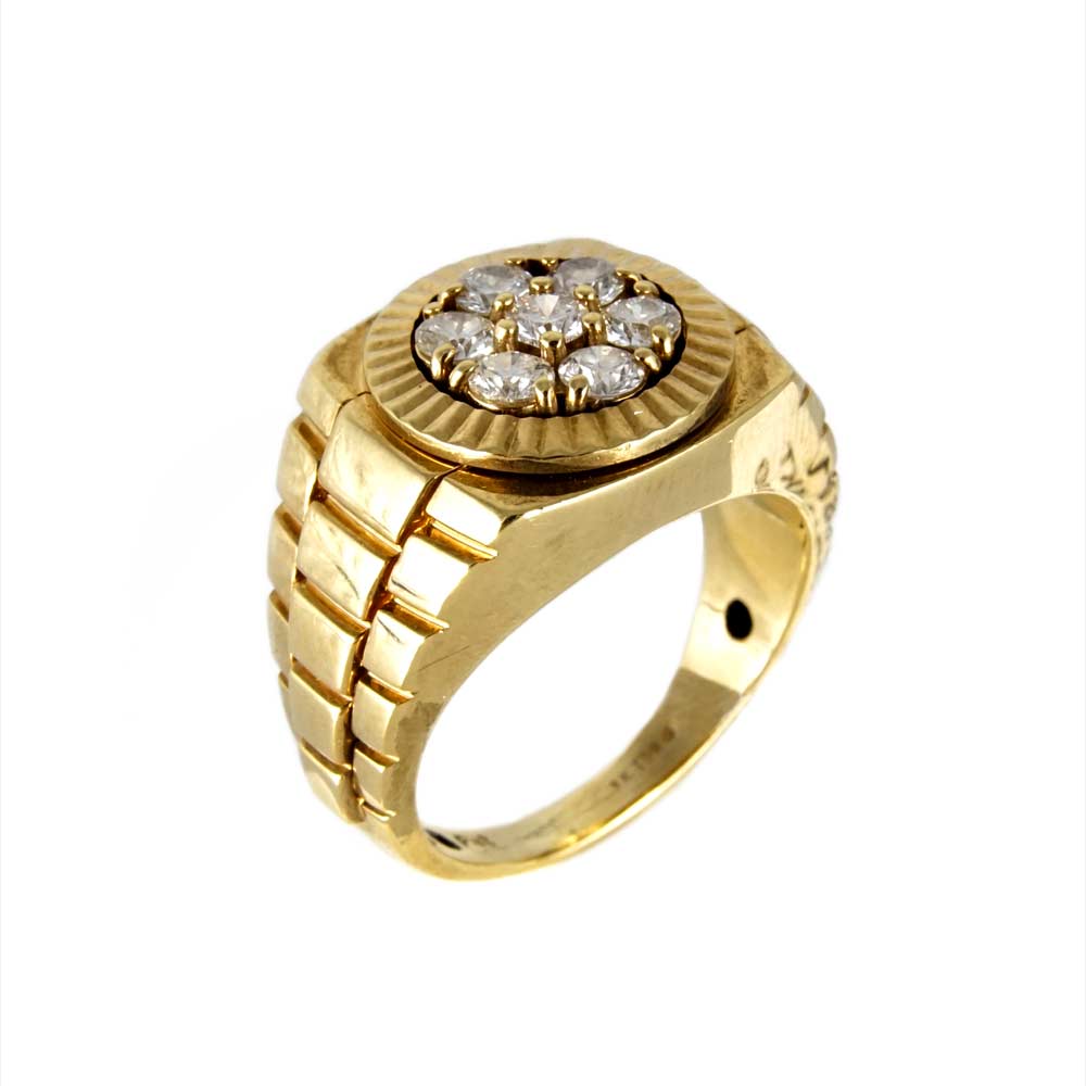 14k Gold Diamond Ring for Men image 0