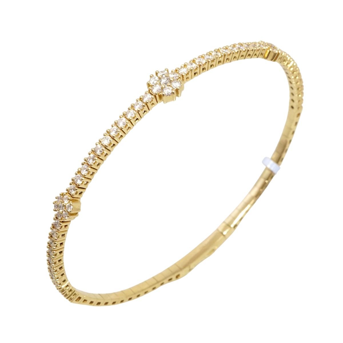 14k Gold Diamond Bracelet - Yellow image