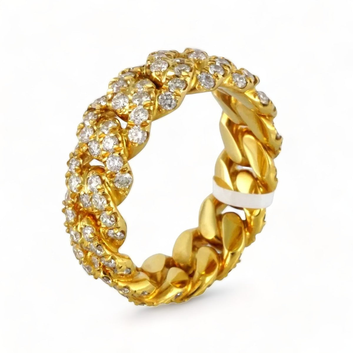 14k Yellow Gold Diamond Ring for Men image 0