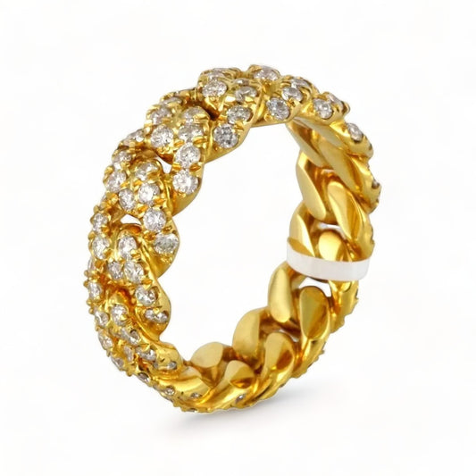 14k Yellow Gold Diamond Ring for Men image 0