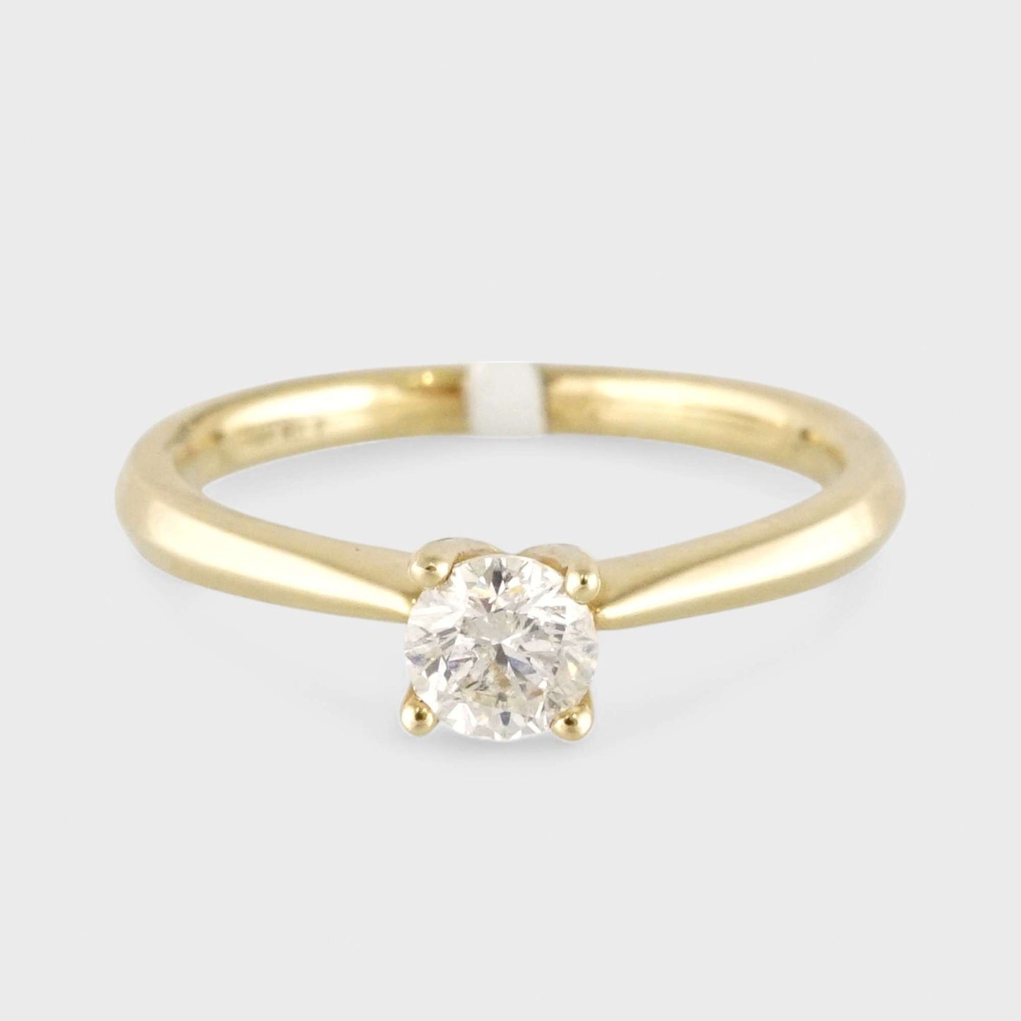 14k Yellow Gold Diamond Engagement Ring image 1