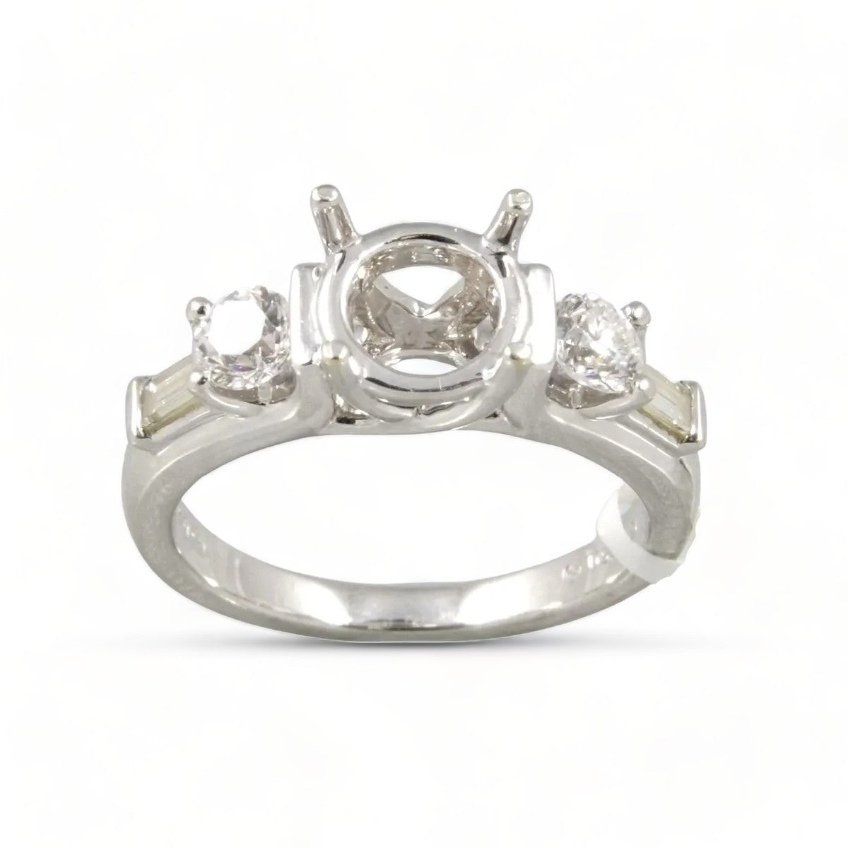 18k White Gold Customized Diamond Wedding Ring image 0