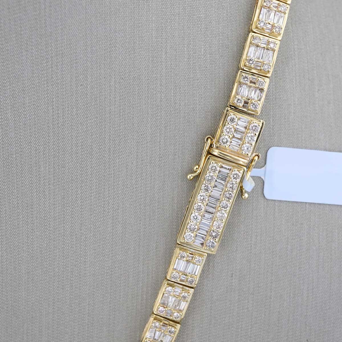 10k Gold Full Diamond Chain image 2