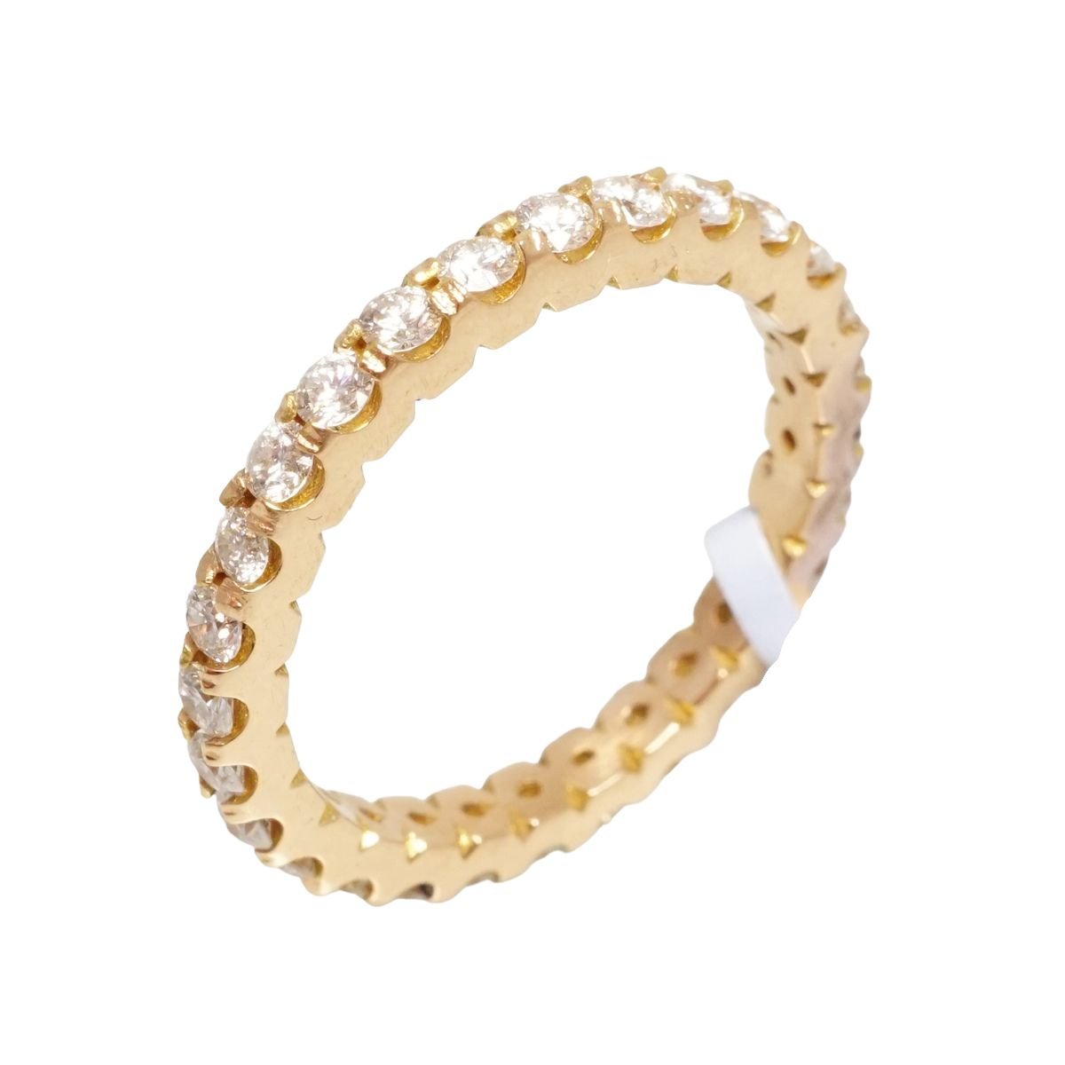 18k Gold Eternity Engagement Ring - Rose Gold image