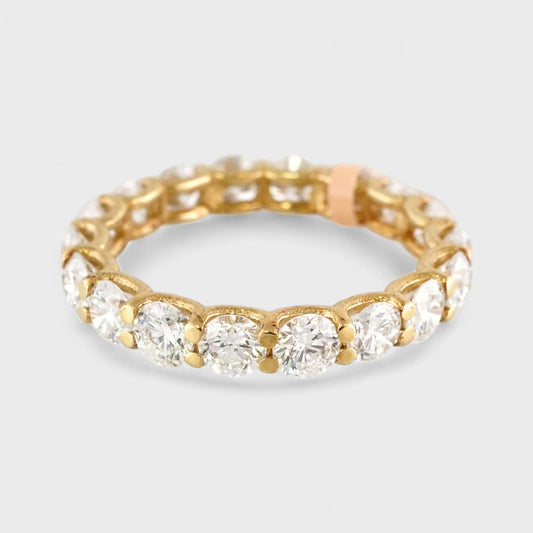 10k Yellow Gold LAB Grown Diamond Wedding Ring image 1