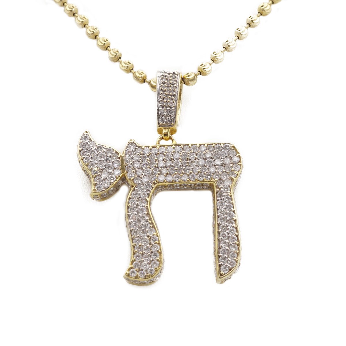 14k Yellow Gold Diamond Letter Pendant image 0