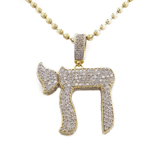 14k Yellow Gold Diamond Letter Pendant image 0