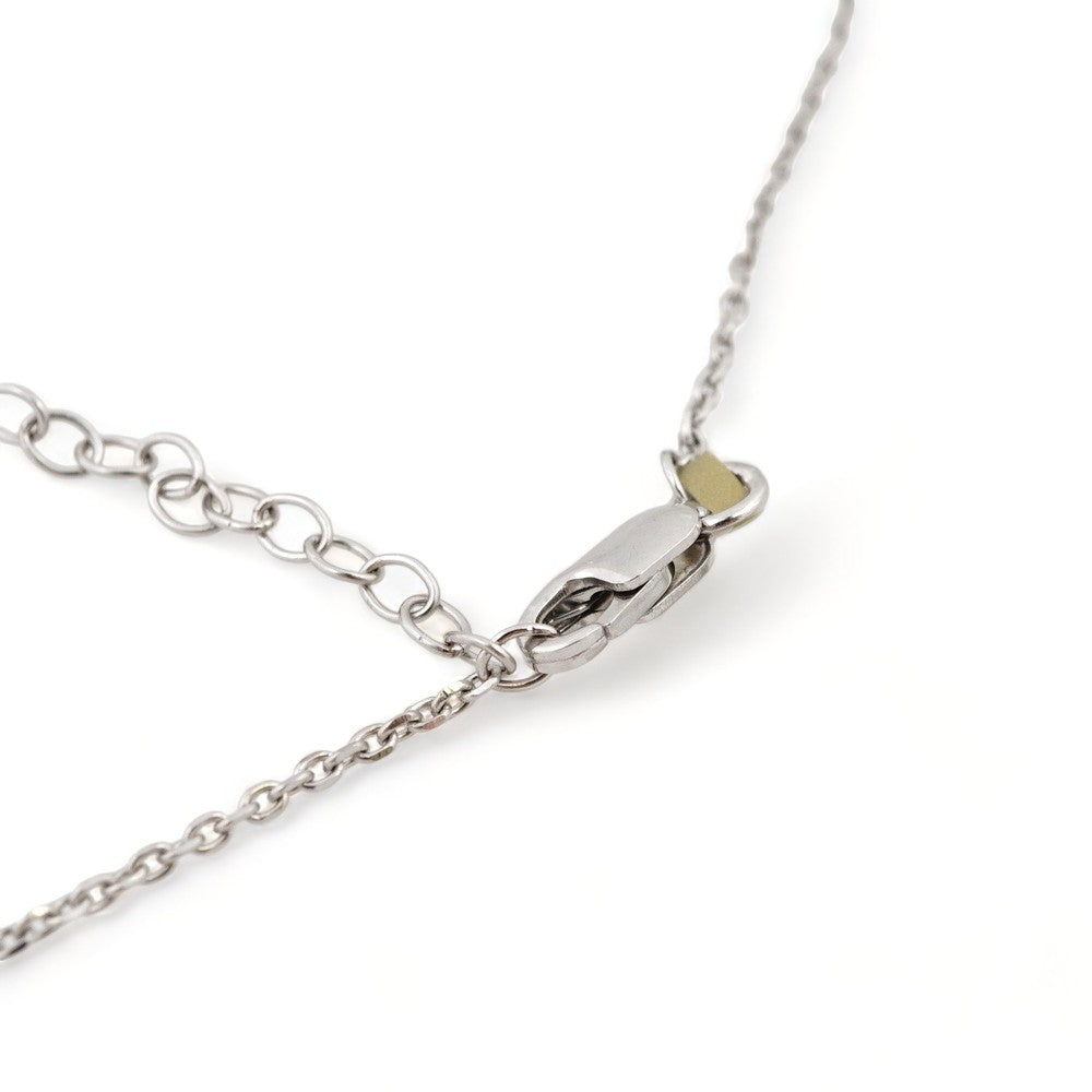 14k White Gold Diamond Butterfly Chain image 2