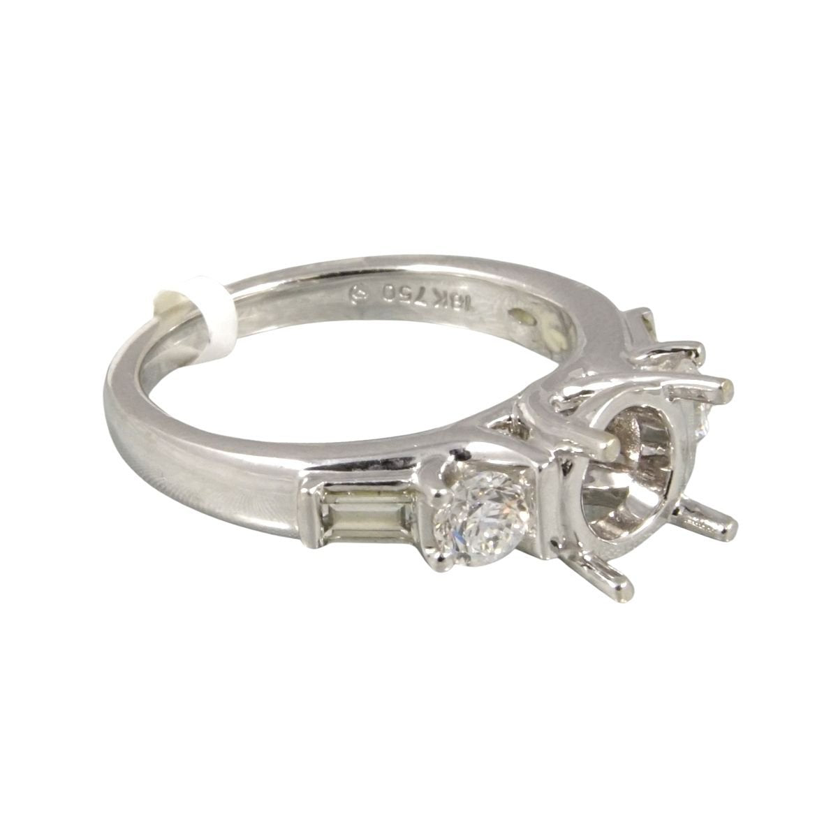 18k White Gold Customized Diamond Wedding Ring image 1