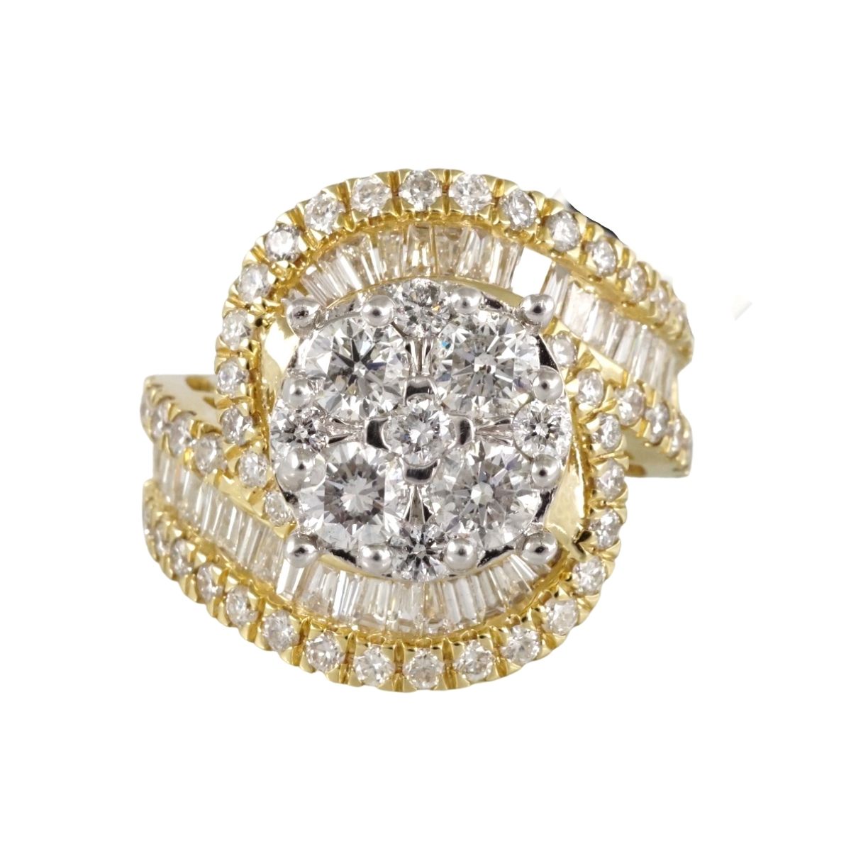 14k Gold Diamond Ring for Women image 2