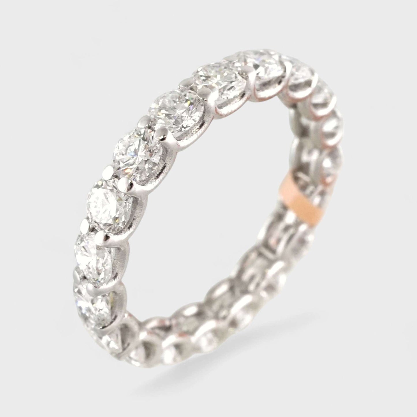 10k White Gold LAB Grown Diamond Eternity Ring image 0