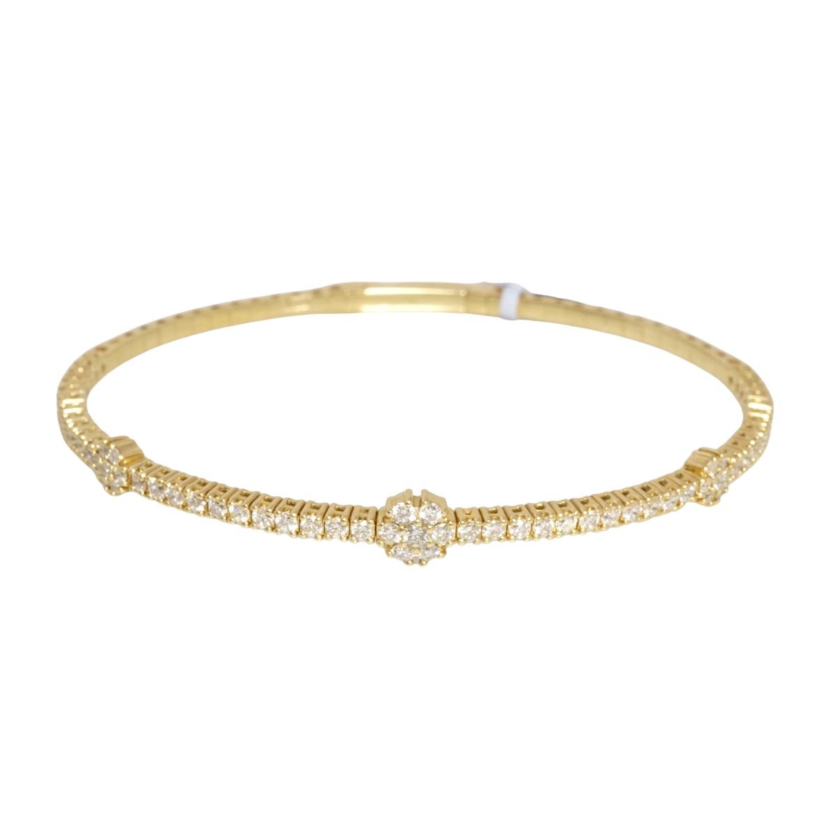14k Gold Diamond Bracelet image 1