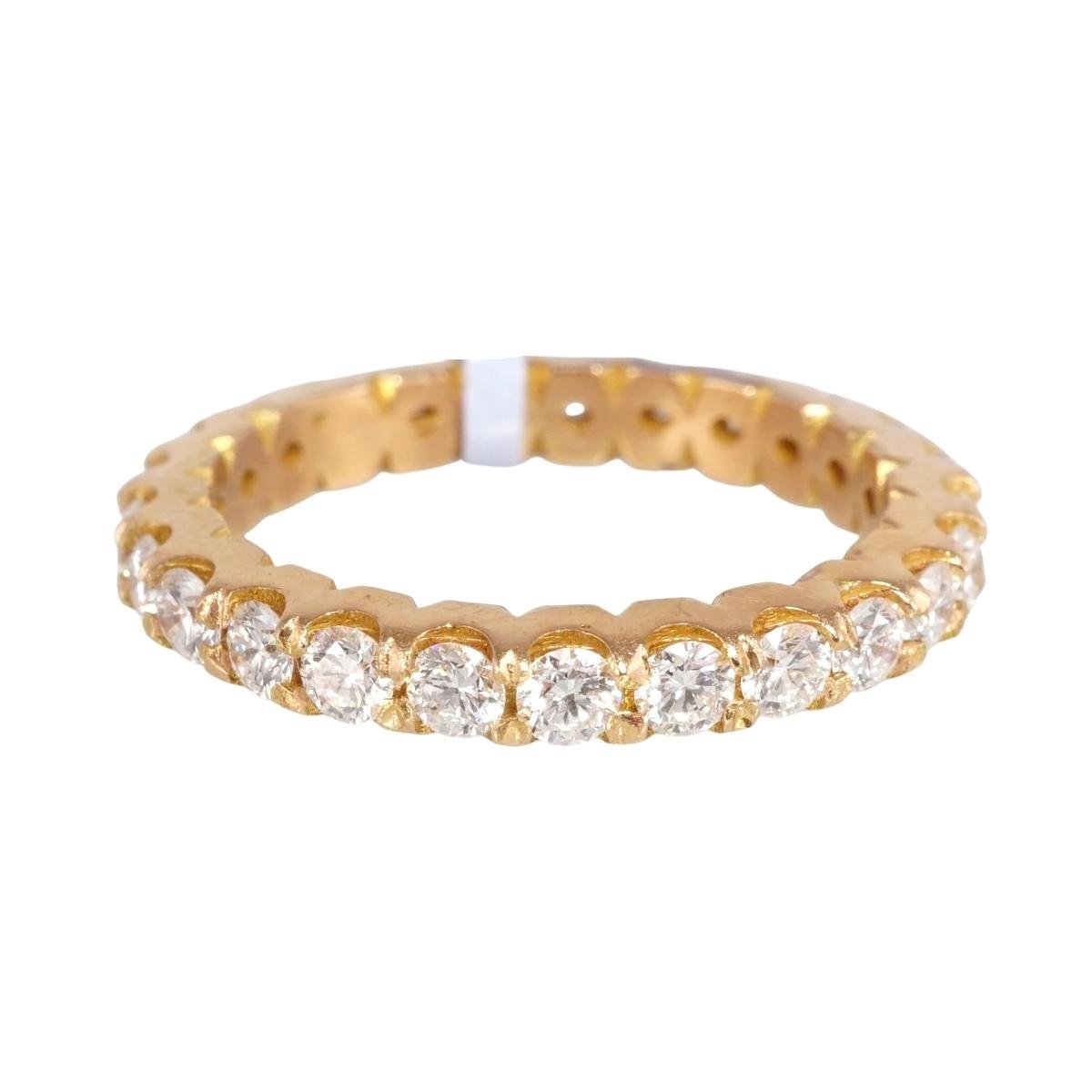 18k Rose Gold Diamond Ring image 1