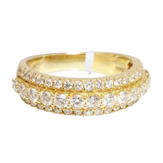 Diamond Engagement Gold Ring 14k image 1